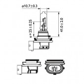 BEC FAR H9 PGJ19-5 65W 12V VISION PHILIPS