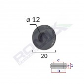 CAPAC CAUCIUC INCHIS UNIVERSAL DIAMETRU INT 12MM - EXT 20MM SET 5 BUC
