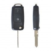 CARCASA CHEIE CONTACT PENTRU VOLKSWAGEN JETTA / PASSAT (B5-B6-B7) / POLO / SCIROCCO / TIGUAN, 2 BUTOANE, CU CHEIE