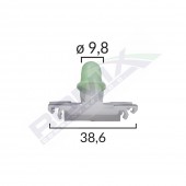 CLIPS FIXARE ELEMENTE EXTERIOARE PENTRU VW - ALB SET 10 BUC