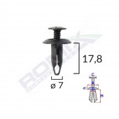 CLIPS FIXARE FORD - NEGRU SET 10 BUC