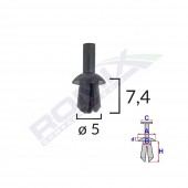 CLIPS FIXARE PENTRU AUDI/VW 5X7.4MM - NEGRU SET 25 BUC