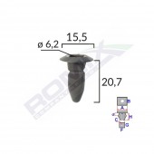 CLIPS FIXARE PENTRU GRUP VAG - NEGRU SET 10 BUC