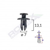 CLIPS FIXARE PENTRU MAZDA/SUZUKI 7X13.1MM - NEGRU SET 10 BUC