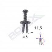 CLIPS FIXARE RENAULT/SEAT - NEGRU SET 25 BUC