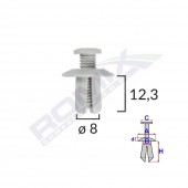 CLIPS FIXARE UNIVERSAL - ALB SET 10 BUC