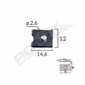 CLIPS FIXARE UNIVERSAL - NEGRU SET 25 BUC