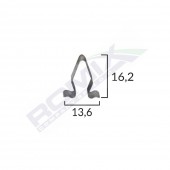 CLIPS METALIC INTERIOR GRUPUL VAG 16.2X13.6MM SET 10 BUC