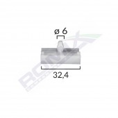 CLIPS PRAGURI BMW 6X24MM - GRI SET 10 BUC