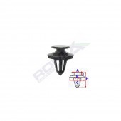 CLIPS TAPITERIE PENTRU ALFA, CITROEN, FIAT, PEUGEOT 8X21.4MM NEGRU - SET 10 BUC