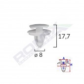 CLIPS TAPITERIE PENTRU FIAT/LANCIA/ALFA ROMEO/RENAULT - ALB SET 25 BUC
