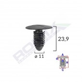 CLIPS TAPITERIE PENTRU GM 11X23.9MM - NEGRU SET 10 BUC