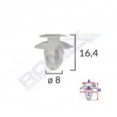 CLIPS TAPITERIE PENTRU MERCEDES 8X16.4MM - ALB SET 10 BUC