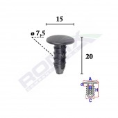 CLIPS TAPITERIE PENTRU PENTRU FIAT/LANCIA/ALFA ROMEO SET 25 BUC