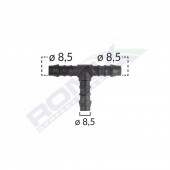 CONECTOR FURTUN TEU UNIVERSAL 8.5MM - NEGRU SET 5 BUC