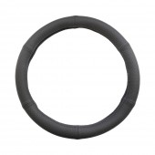 HUSA VOLAN PIELE NATURALA PERFORATA NEGRU 35-37 CM