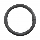 HUSA VOLAN PIELE NATURALA SEMI PERFORATA NEGRU 35-37 CM