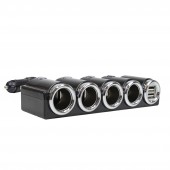 INCARCATOR AUTO PNI LIGHTER 04 CU 4 IESIRI BRICHETA 12V/24V SI 2 IESIRI USB (1A), INDICATOR LED