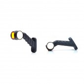 LAMPA GABARIT LED CU BRAT 1093P W148.1, 12V-24V, POZITIE ALB / ROSU / PORTOCALIU DREAPTA WAS