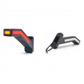 LAMPA GABARIT LED CU BRAT 1165L W168.1, 12V-24V, POZITIE ALB / ROSU / PORTOCALIU STANGA WAS