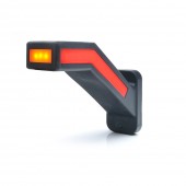 LAMPA GABARIT LED CU BRAT 1165L W168.1, 12V-24V, POZITIE ALB / ROSU / PORTOCALIU STANGA WAS