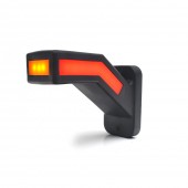 LAMPA GABARIT LED CU BRAT 1167L W168.2, 12V-24V, POZITIE ALB / ROSU / PORTOCALIU STANGA WAS
