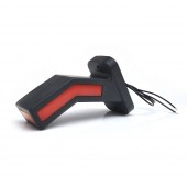 LAMPA GABARIT LED CU BRAT 1167L W168.2, 12V-24V, POZITIE ALB / ROSU / PORTOCALIU STANGA WAS
