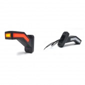 LAMPA GABARIT LED CU BRAT 1167L W168.2, 12V-24V, POZITIE ALB / ROSU / PORTOCALIU STANGA WAS