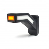 LAMPA GABARIT LED CU BRAT 1167P W168.2, 12V-24V, POZITIE ALB / ROSU / PORTOCALIU DREAPTA WAS