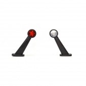 LAMPA GABARIT LED CU BRAT 875L W21.3STAR, 12V-24V, POZITIE ALB / ROSU STANGA WAS
