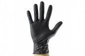 MANUSI NEGRE DE UNICA FOLOSINTA. DE NITRIL MARIME L - SET 100BUC JBM