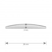 ORNAMENT AUTO 3D. CIFRA 2. 26 MM. CROMAT