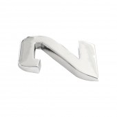 ORNAMENT AUTO 3D. CIFRA 2. 26 MM. CROMAT