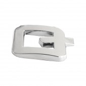 ORNAMENT AUTO 3D. LITERA Q. 26 MM. CROMAT