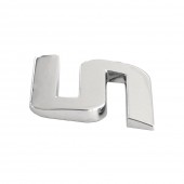 ORNAMENT AUTO 3D. LITERA S. 26 MM. CROMAT