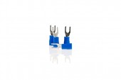 PAPUC ELECTRIC AUTO IZOLAT ALBASTRU TIP FURCA 4.3mm-SET 10 BUC