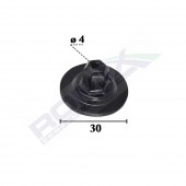PIULITA FIXARE ELEMENTE CAPOTA PENTRU GRUP VAG 4X30MM NEGRU - SET 10 BUC