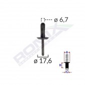 POPNIT PLASTIC UNIVERSAL 6.7X17.6MM - NEGRU SET 10 BUC