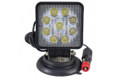 PROIECTOR DE LUCRU CU LED. PATRAT. LUMINA CONCENTRATA. BAZA MAGNETICA JBM