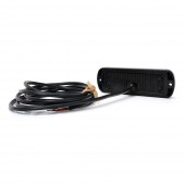 PROIECTOR STROBOSCOPIC LED PORTOCALIU 1469 W218 CU MONTARE IN GRILA, 2 FAZE FLASH, 12V-24V, 21W WAS