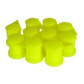 SET 10 BUCATI CAPAC PLASTIC PENTRU PREZON ROATA CU INDICATOR 33 MM NEON