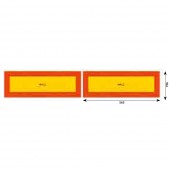SET 2 AUTOCOLANTE REFLECTORIZANTE 565X132 MM HICO