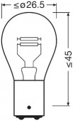 SET 2 BECURI 12V P21/4W ORIGINAL BLISTER OSRAM