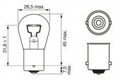 SET 2 BECURI 12V P21W 21W PURE LIGHT (blister) BOSCH