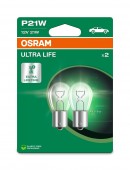 SET 2 BECURI 12V P21W ULTRA LIFE BLISTER OSRAM