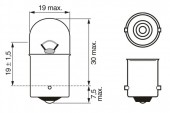 SET 2 BECURI 12V R5W 5W PURE LIGHT (blister) BOSCH
