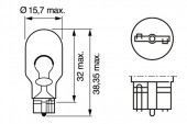 SET 2 BECURI 12V W16W 16W PURE LIGHT (blister) BOSCH