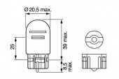 SET 2 BECURI 12V W21/5W 21W PURE LIGHT BOSCH