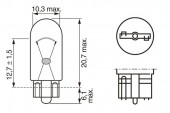 SET 2 BECURI 12V W3W 3W PURE LIGHT (blister) BOSCH