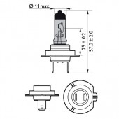 SET 2 BECURI FAR H7/W5W PX26D 55W 12V WHITE VISION ULTRA PHILIPS